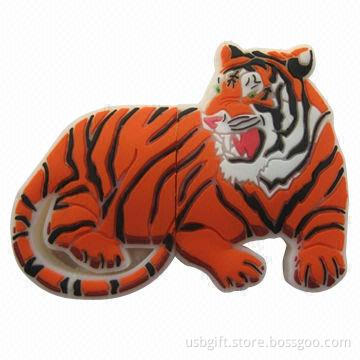 USB flash drives, simulation tiger shaped USB flash, 4GB tiger USB flash drive, gift USB flash